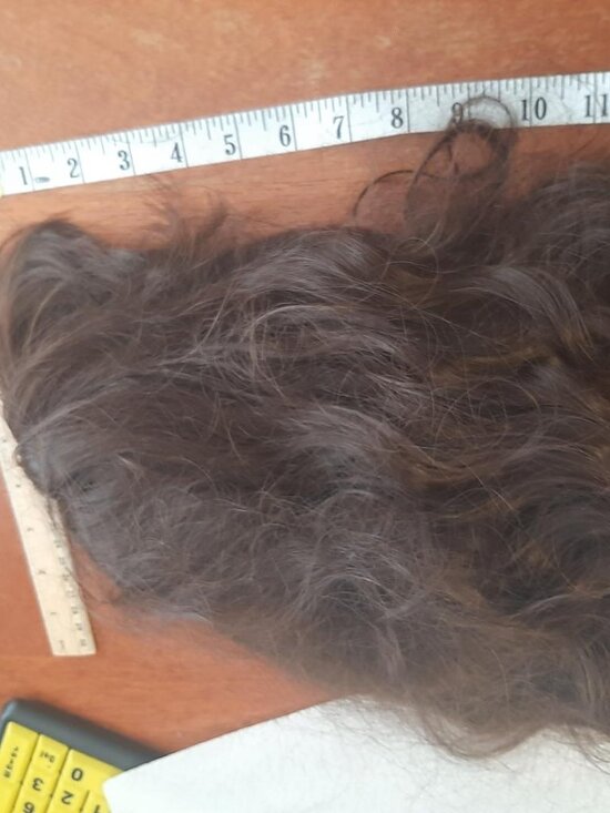 NEW  ! Long 20 Inch Hair Curly Wavy Wig Brown main image 6